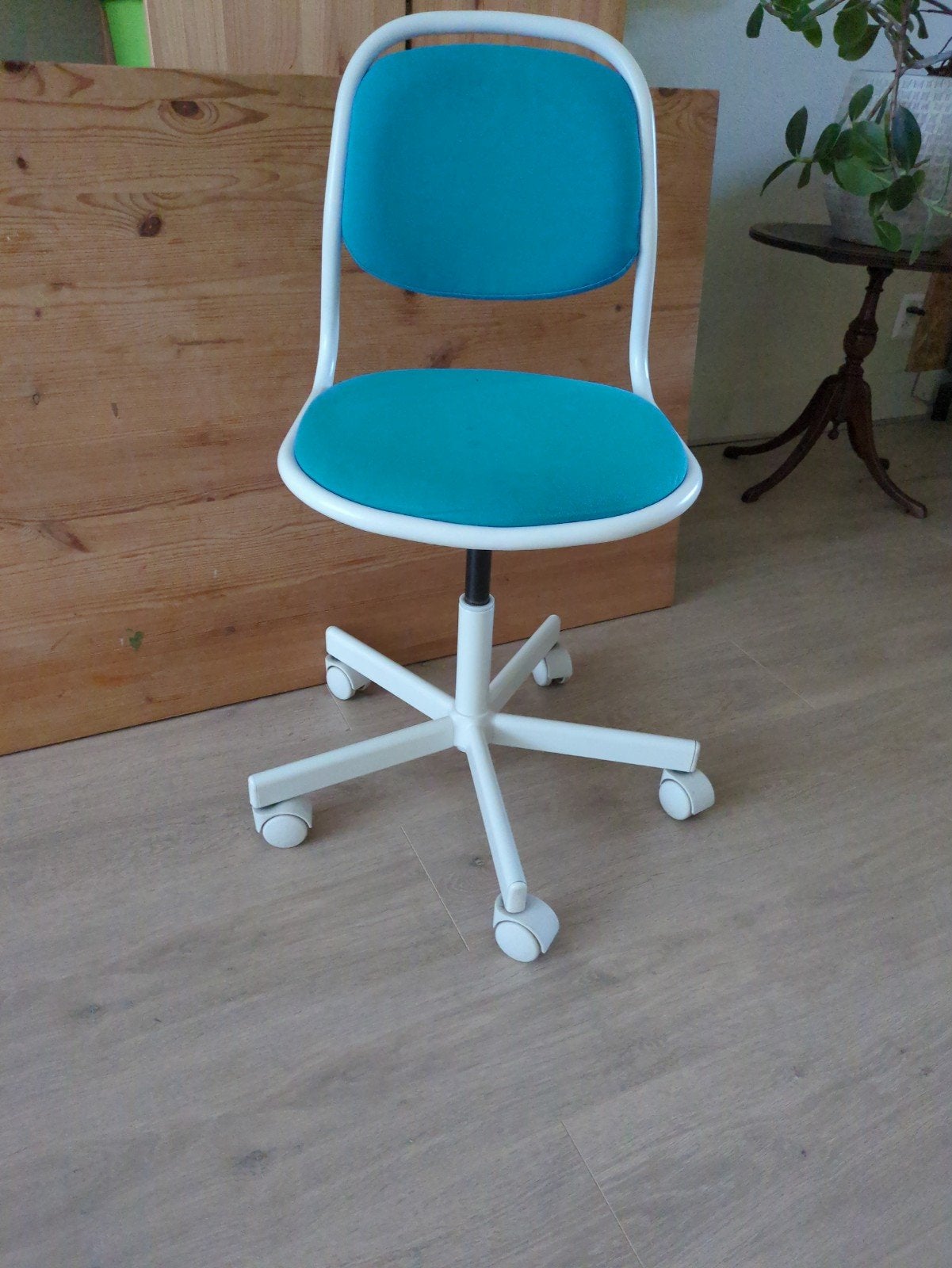 Kinder bureaustoel IKEA - Blauw/Wit, Ophalen, Gebruikt, Blauw, Bureaustoel