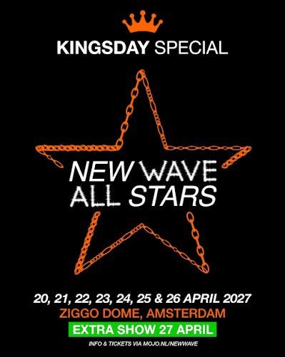 New Wave All Stars 27 april 2027 2x tickets staanplaaten, Tickets en Kaartjes, Evenementen en Festivals, Twee personen