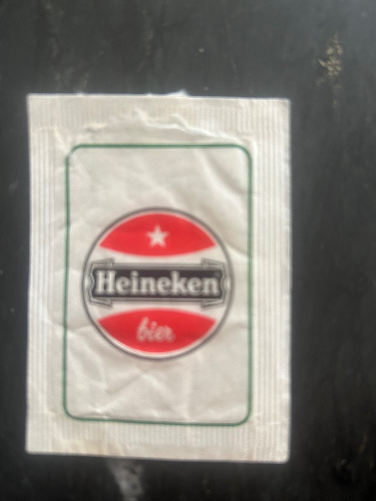 HEINEKEN zeer oud suikerzakje, Verzamelen, Ophalen of Verzenden, Nederland