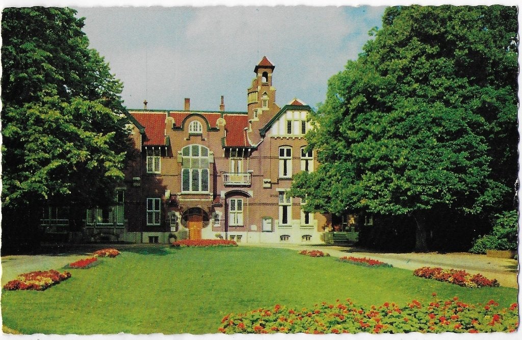 A4 Oude ansichtkaart Steenwijk gemeentehuis Park Ramswoerthe, Ophalen of Verzenden, 1980 tot heden, Overijssel