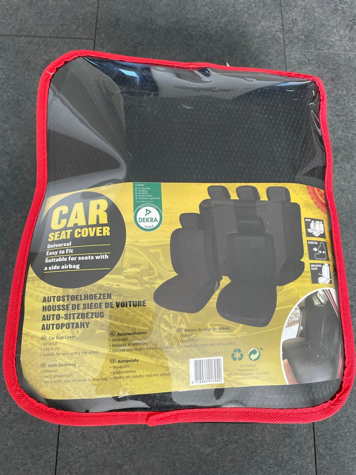 Universele Auto Stoelhoezen Set - Zwart (4 stuks), Auto diversen, Ophalen, Nieuw