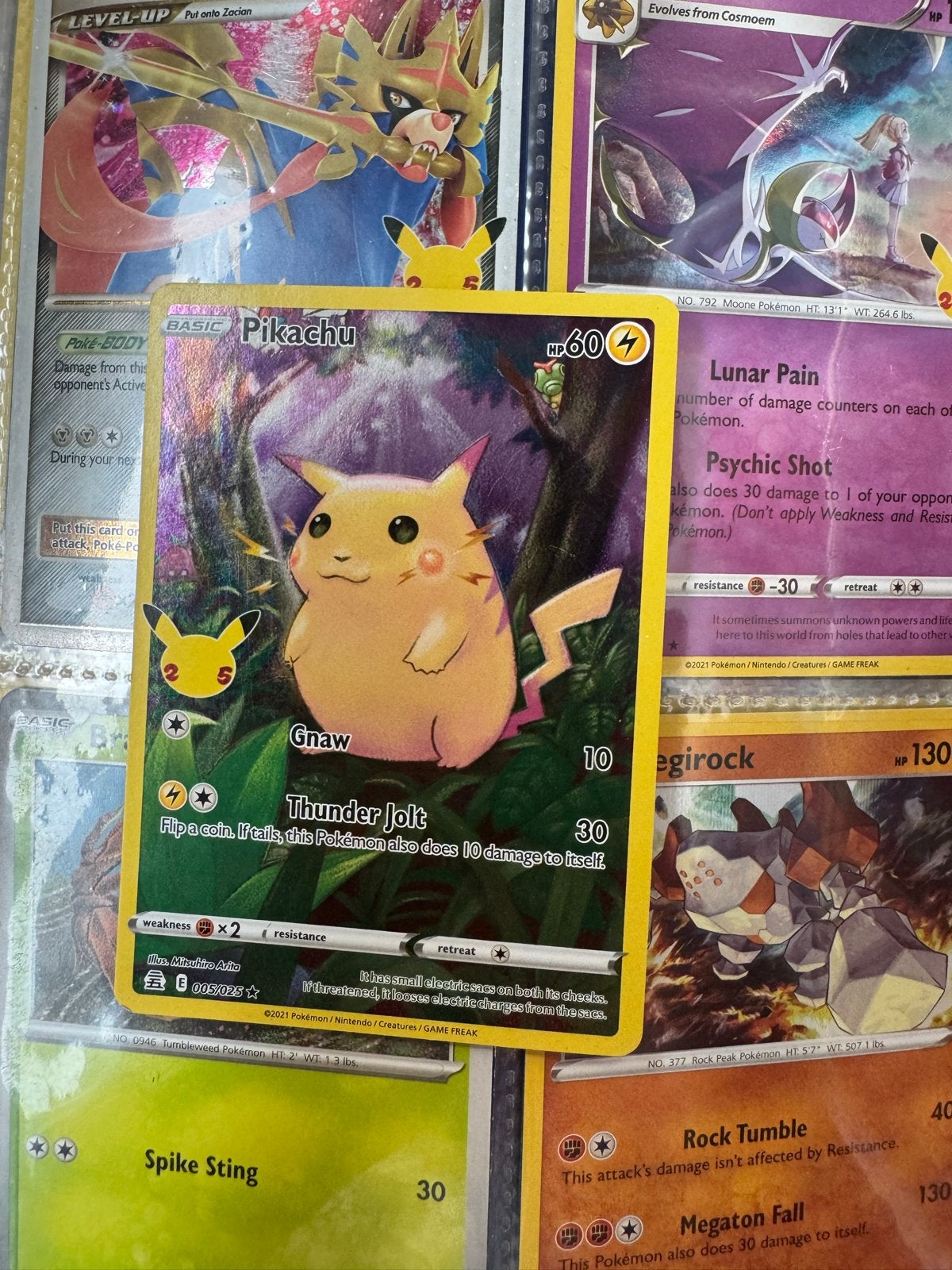 Pikachu Celebrations 010/025 Pokémon Kaart, Ophalen of Verzenden, Zo goed als nieuw, Losse kaart