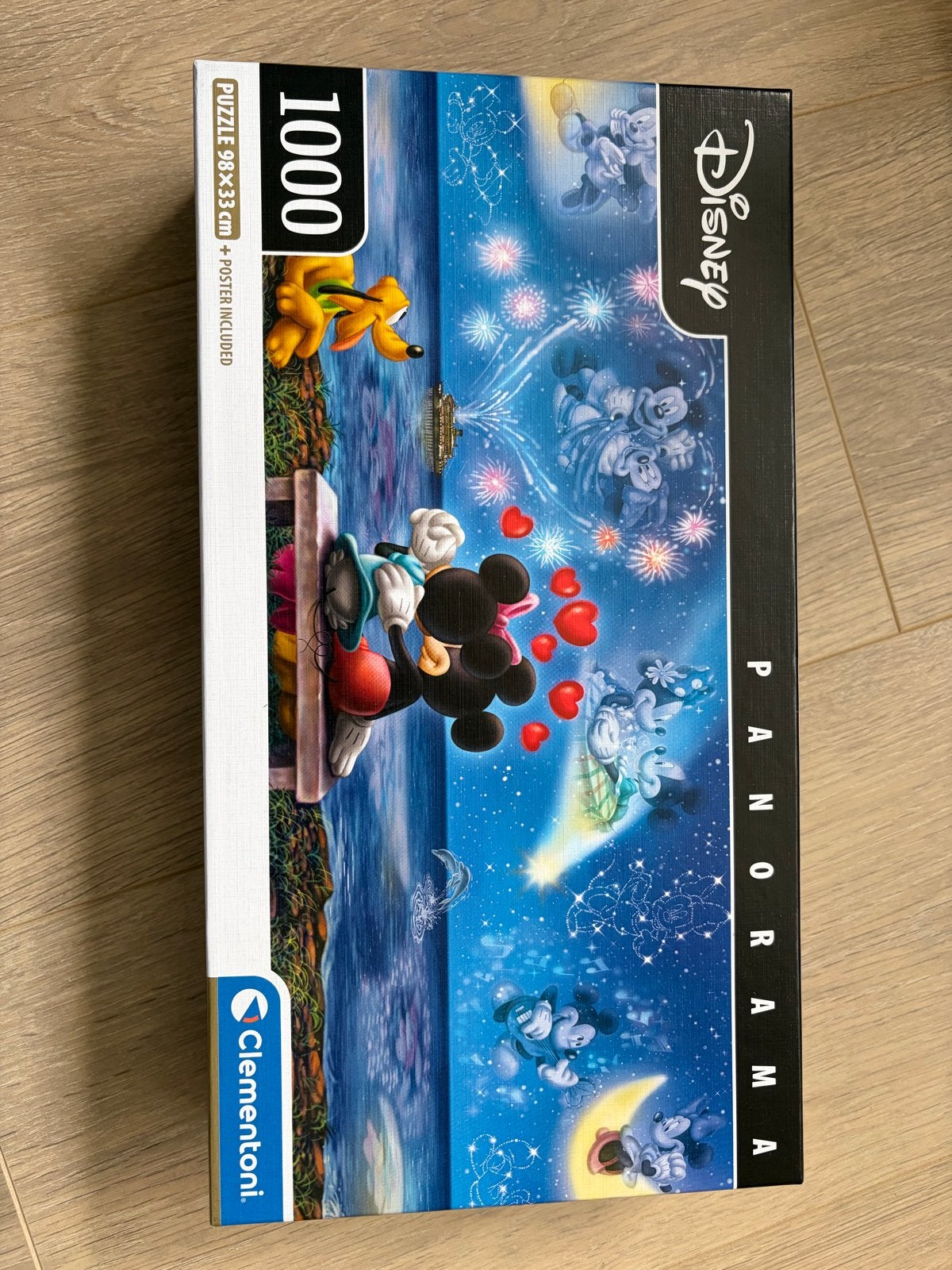 3x Disney Panorama Puzzel 1000 stukjes - Clementoni, Een of twee spelers, Ophalen, Zo goed als nieuw