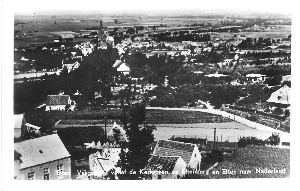 AK Elten - Vergezicht vanaf de Kerktoren, Ophalen of Verzenden, 1940 tot 1960, Gelopen, Duitsland