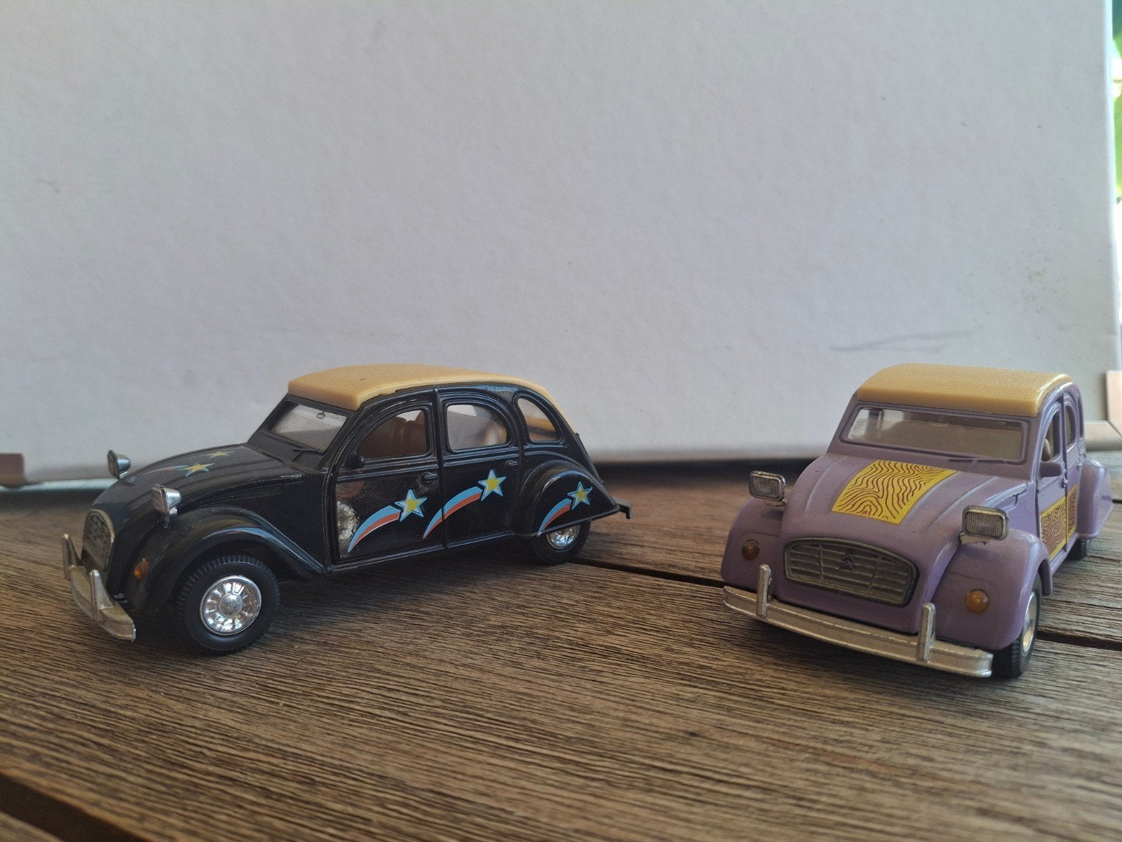 Set van 2 Welly Citroën 2CV modelauto's, Ophalen of Verzenden, Gebruikt