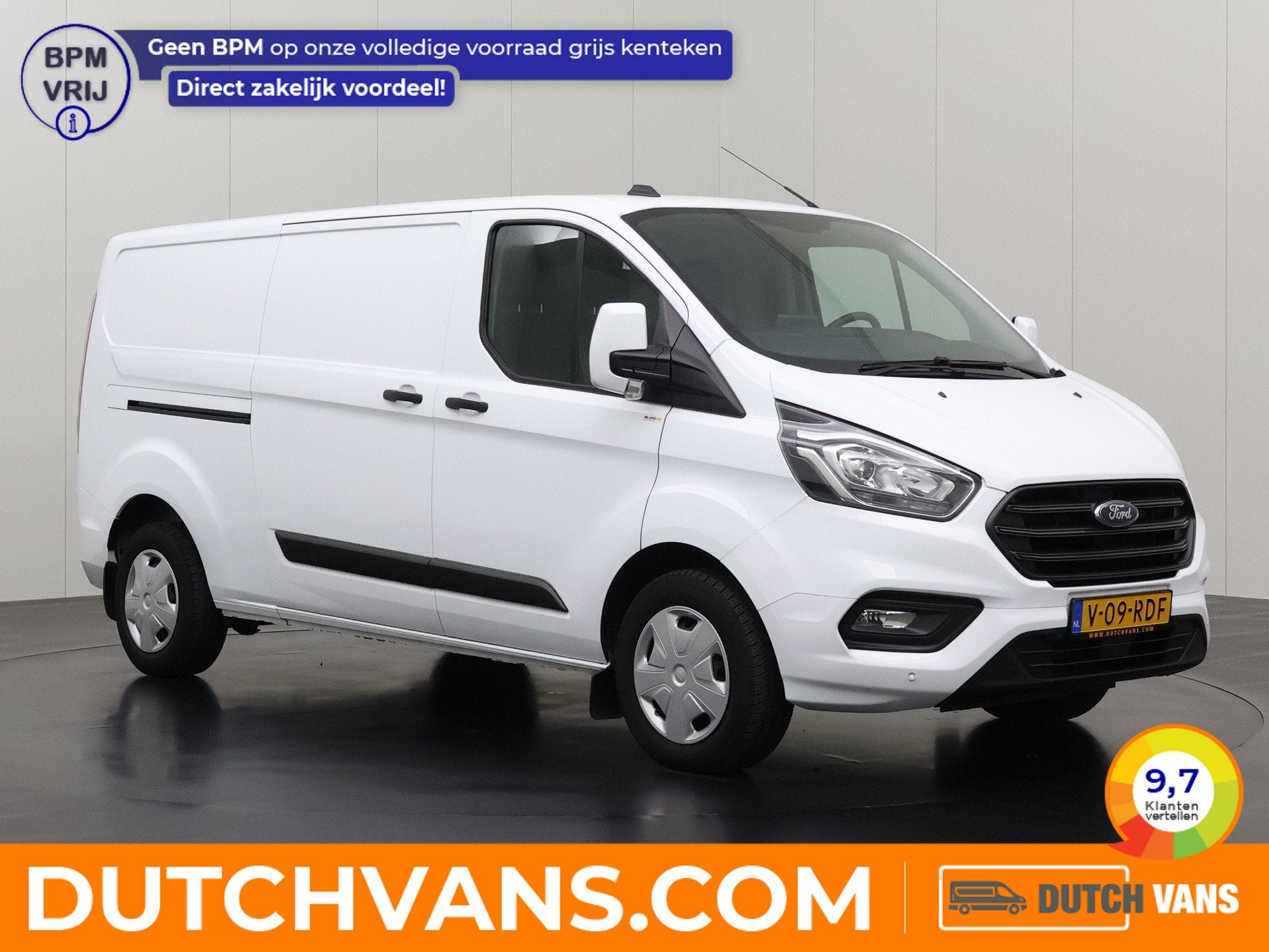 Ford Transit Custom 2.0TDCi 130PK Lang | Achterdeuren | Mult, Voorwielaandrijving, 15 km/l, Gebruikt, Euro 6
