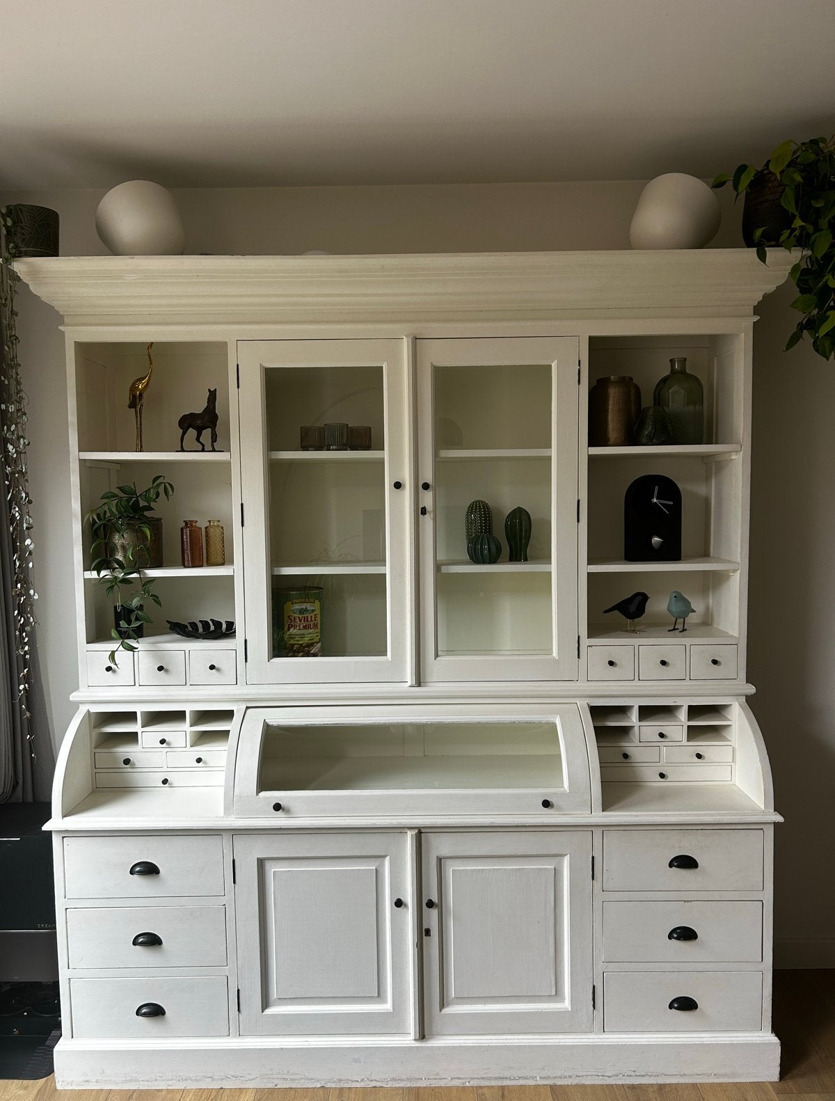 Grote witte buffetkast, Ophalen, Gebruikt, 200 cm of meer, 150 tot 200 cm