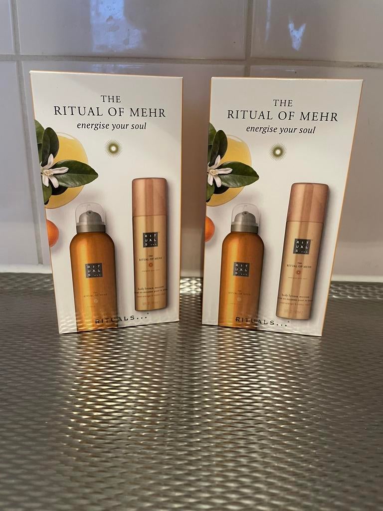 Nieuw rituals mehr setje shower douche gel bodylotion mousse, Ophalen of Verzenden, Nieuw, Bad & Douche