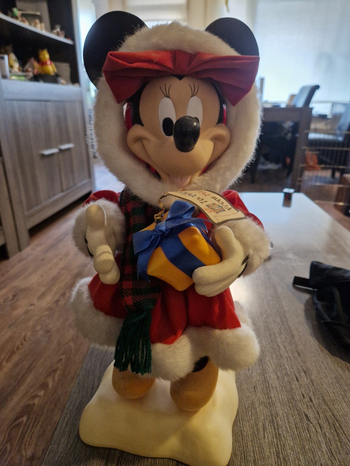 Minnie Mouse Kerstbeeldje - Disney Joy, Ophalen of Verzenden, Mickey Mouse, Beeldje of Figuurtje