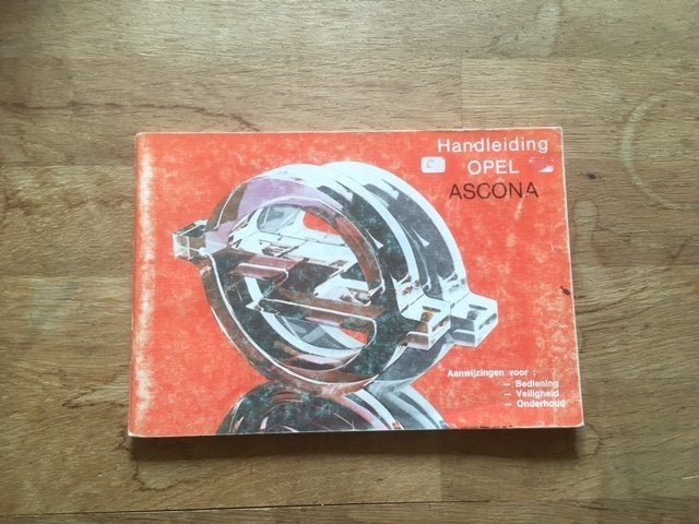 Handleiding       Opel    Ascona      1987      NL, Ophalen of Verzenden