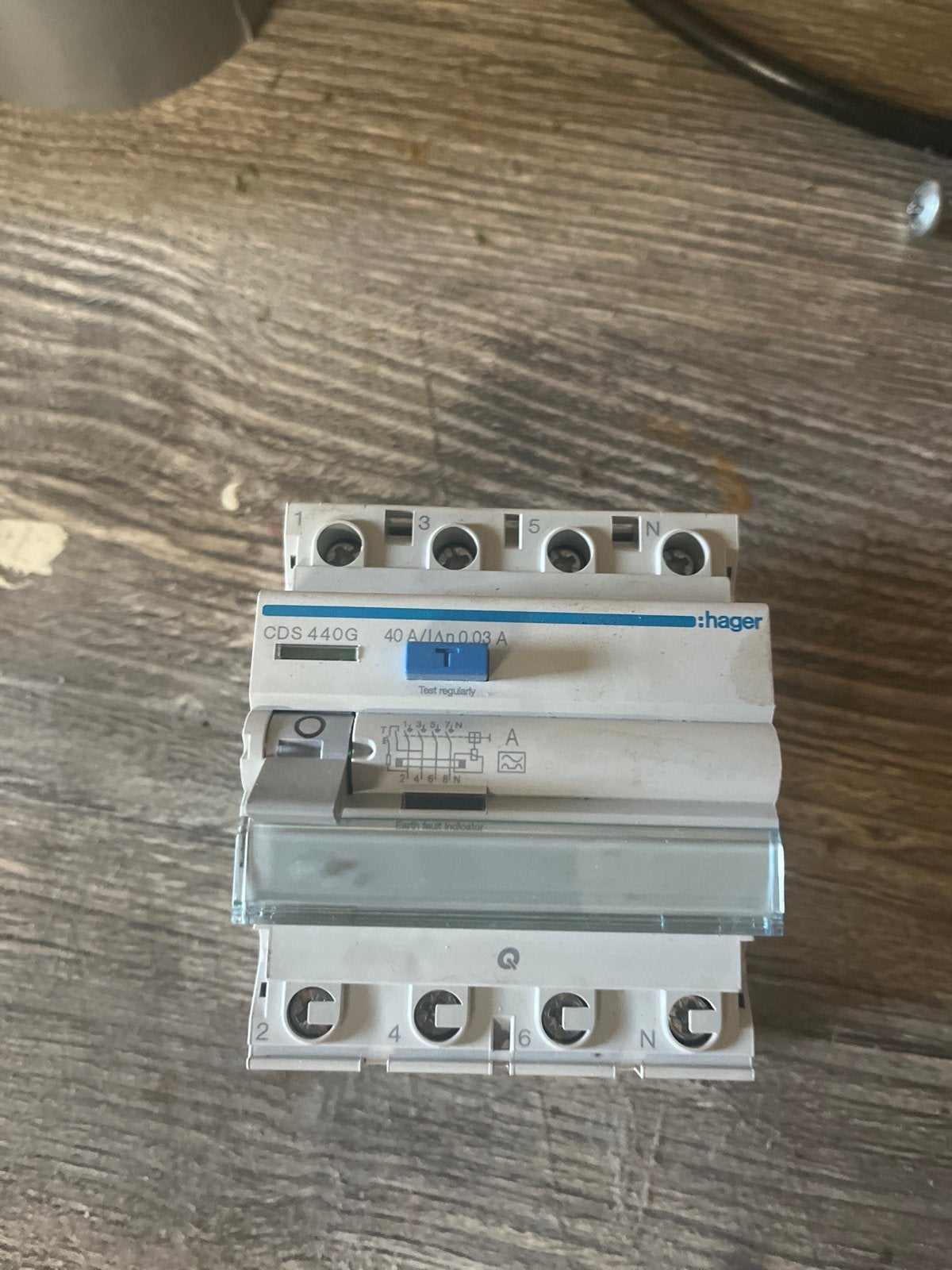 Hager Aardlekschakelaar CDS 440G 40A 0.03A, Ophalen of Verzenden, Nieuw, Hager, Aardlekschakelaar