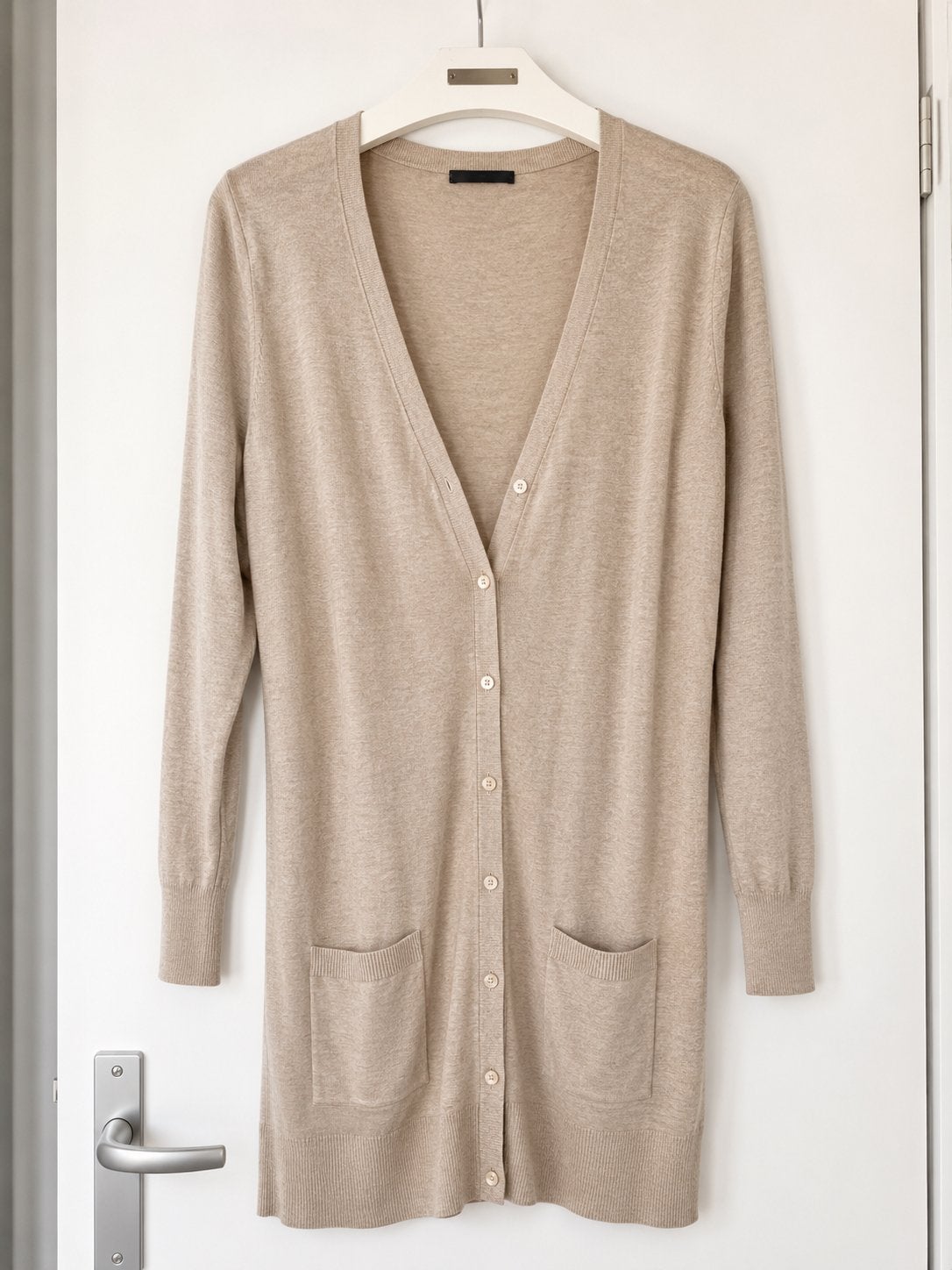 Private Industries Lang Vest/Cardigan Maat S, Ophalen of Verzenden, Zo goed als nieuw, Maat 36 (S), Beige