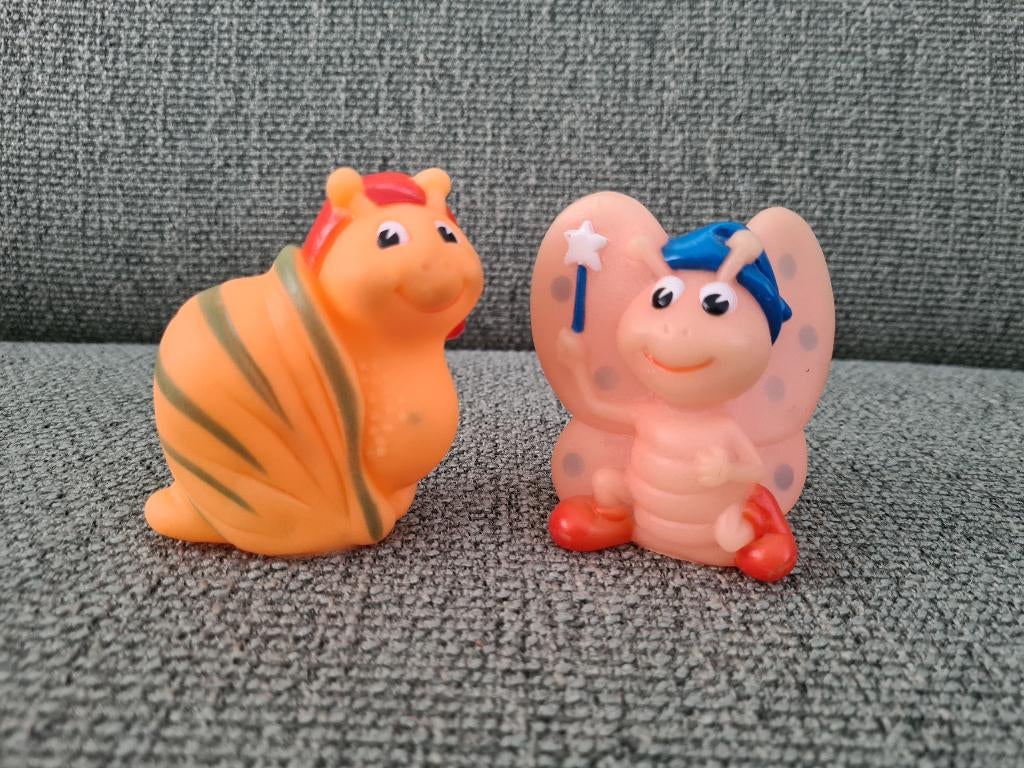 Glo friends worm glow in the dark vintage poppetjes set, Gebruikt, Verzenden, Nvt, Nvt