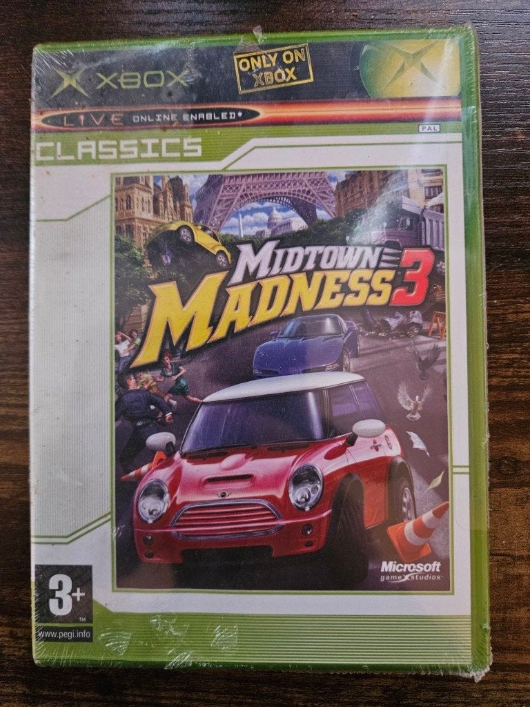 Midtown Madness 3 (Xbox) - GESEALD -Verzamelitem, Spelcomputers en Games, 1 speler, Racen en Vliegen, Nieuw, Ophalen of Verzenden