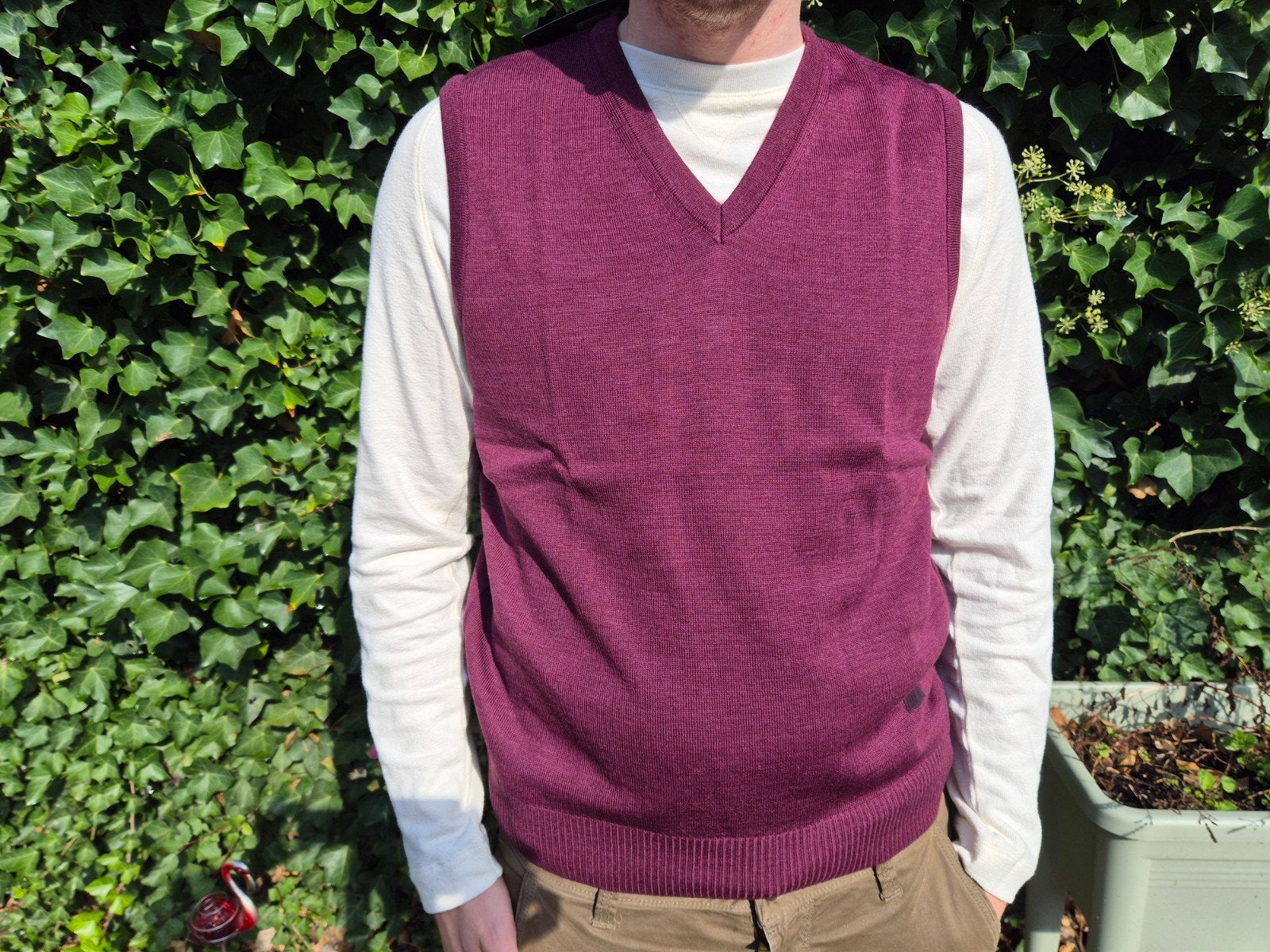Maerz Muenchen spencer trui pullover Aubergine Nieuw Maat M, ., Paars, Nieuw, .