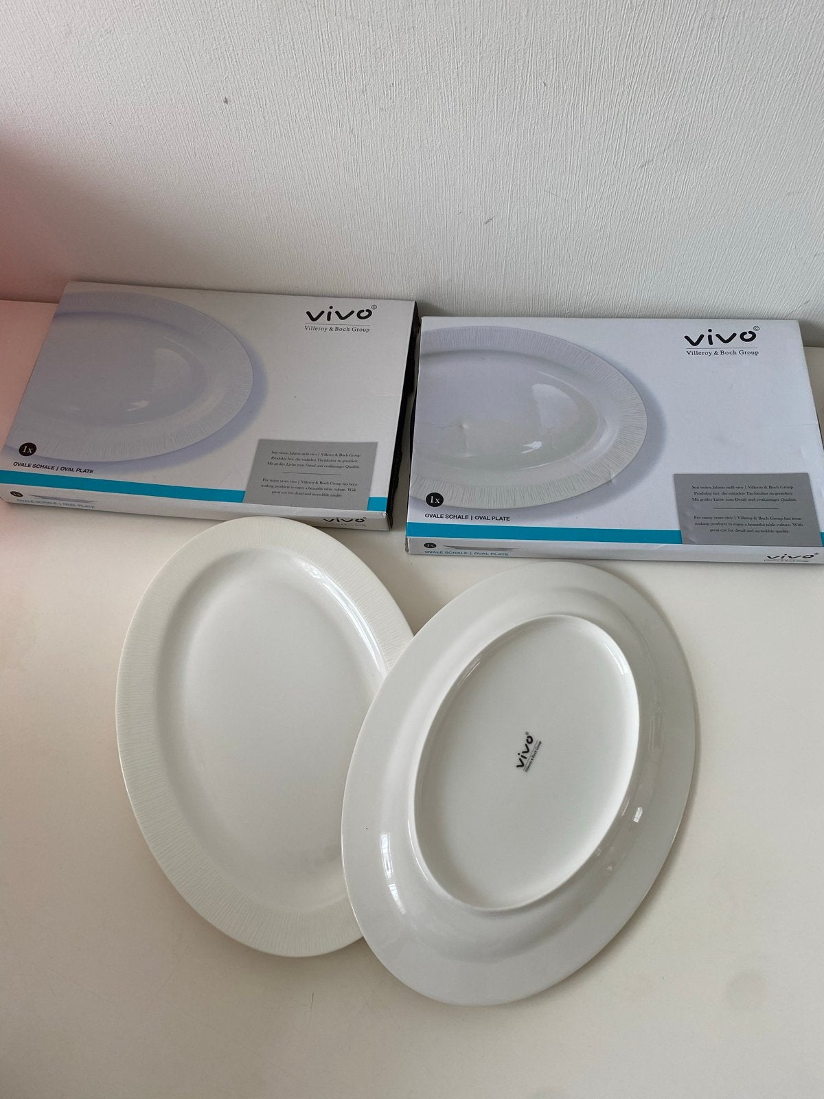 Vivo Villeroy & Boch Ovale Schalen - 2 stuks, 31 cm, Vivo, Nieuw, Ophalen of Verzenden, Schaal of Schalen
