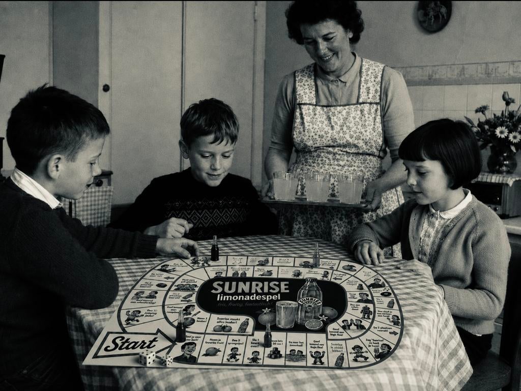 Gezocht: Sunrise limonade reclame bordspel jaren’60, Ophalen of Verzenden, Gebruikt, Gebruiksvoorwerp