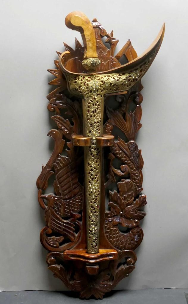 Blawong BQ1 Keris houder Kris standaard krisbord Naga draak, Antiek en Kunst, Kunst | Niet-Westerse kunst, Ophalen of Verzenden