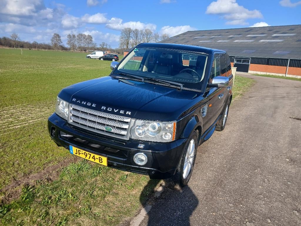 Land Rover Range Rover (sport) 3.6 TD V8 AUT 2008 Zwart, Auto's, Automaat, Achterwielaandrijving, USB, 3628 cc