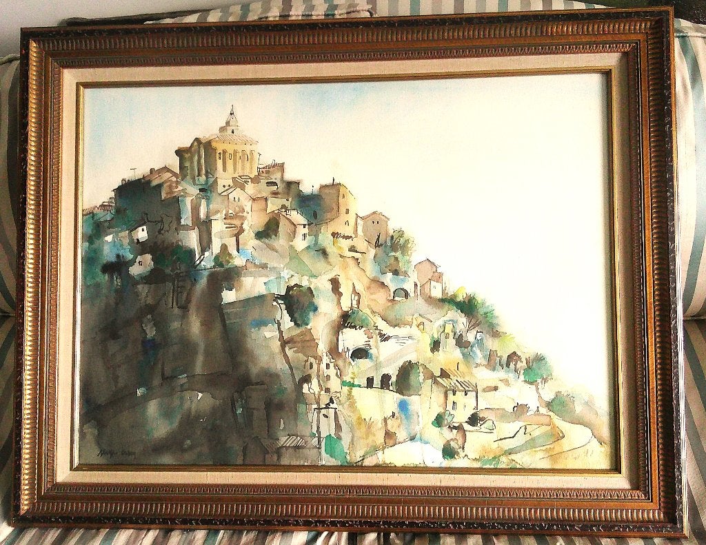 Gordes (Haute Provence) - Serge Creuz 1924-1997, Ophalen, Bijzondere lijst, Impressionistisch, Landschap