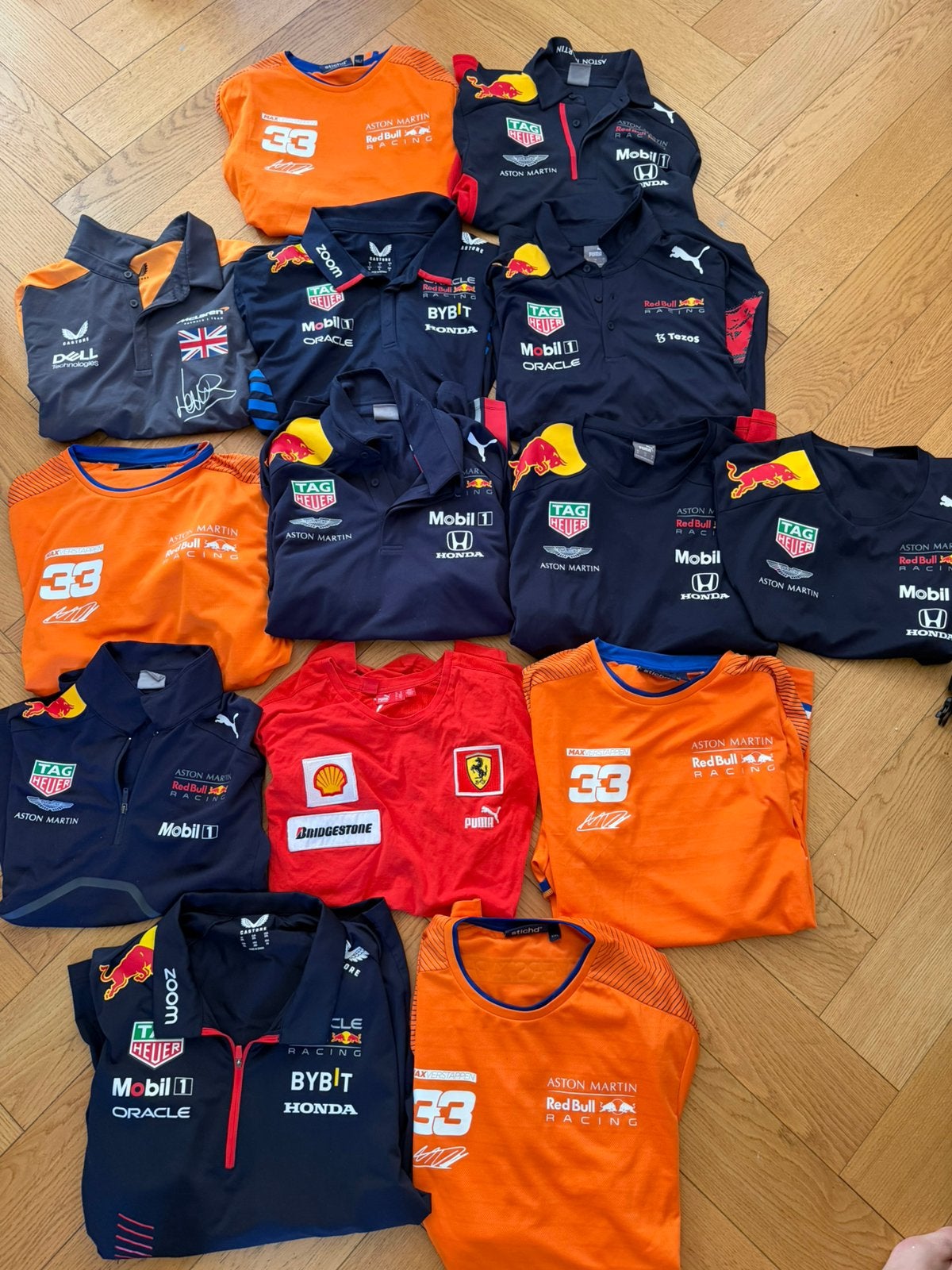 Officiële F1 Max Verstappen Formule 1 shirts Red Bull Racing, Ophalen of Verzenden, Zo goed als nieuw, Formule 1