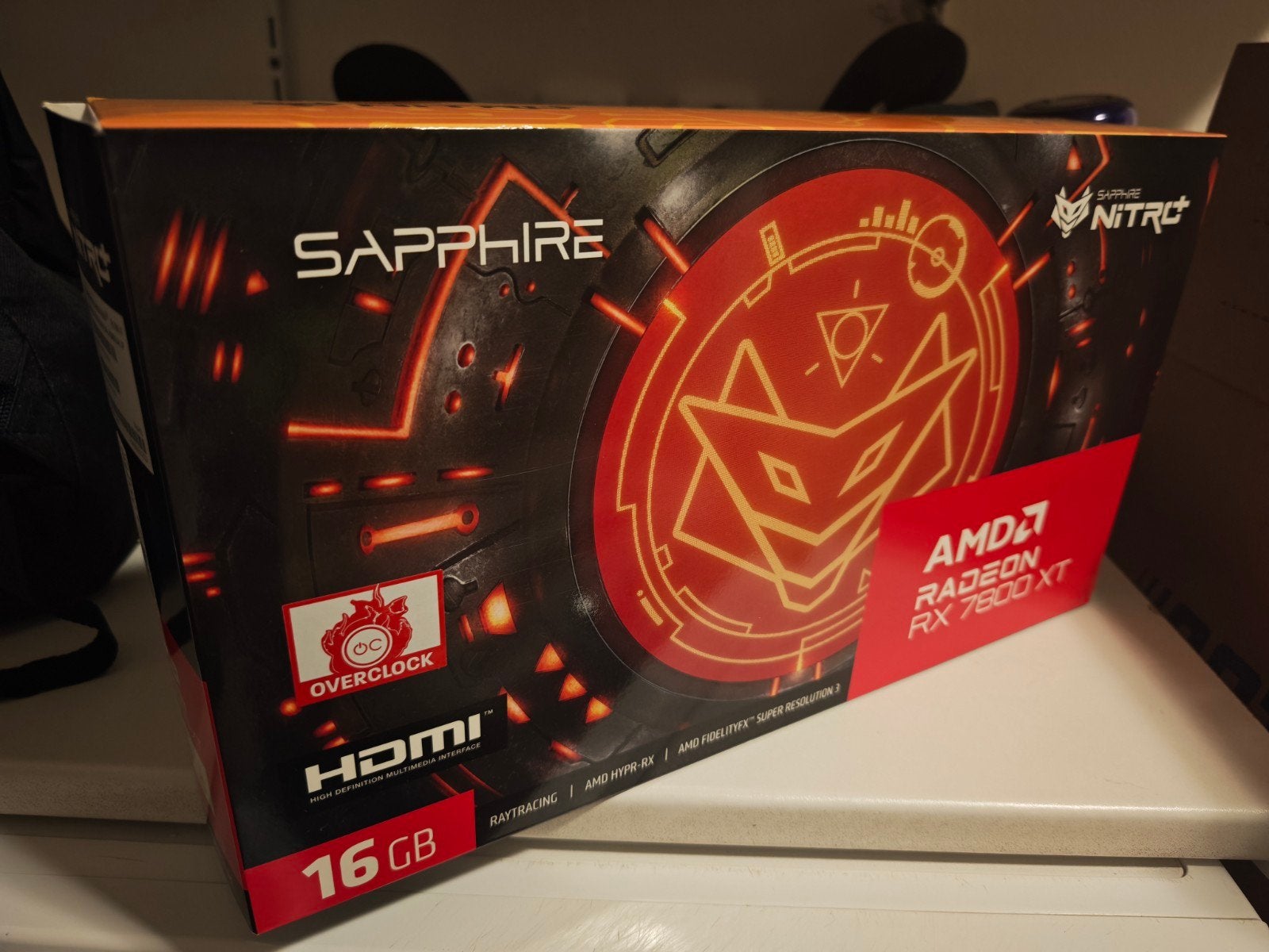 SAPPHIRE NITRO PLUS RX 7800XT 16GB, Computers en Software, Videokaarten, AMD, GDDR6, PCI-Express 4, Ophalen of Verzenden