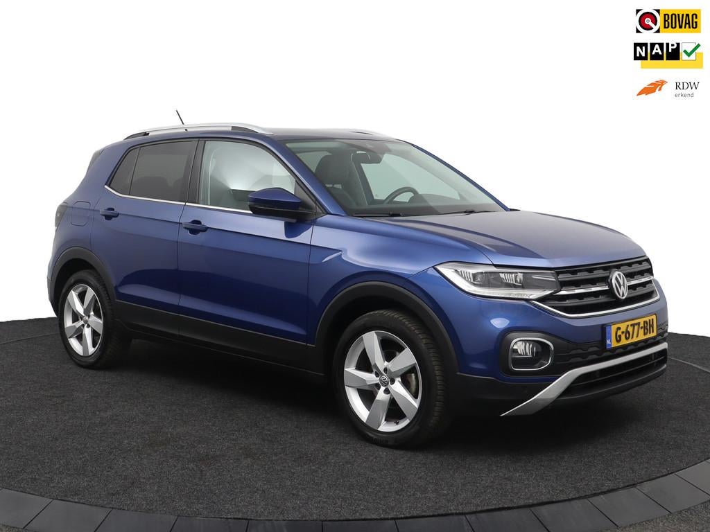 Volkswagen T-Cross 1.0 TSI Style VIRTUAL DISPLAY I APPLE CAR, Auto's, Volkswagen, T-Cross, Blauw, Origineel Nederlands, Bedrijf