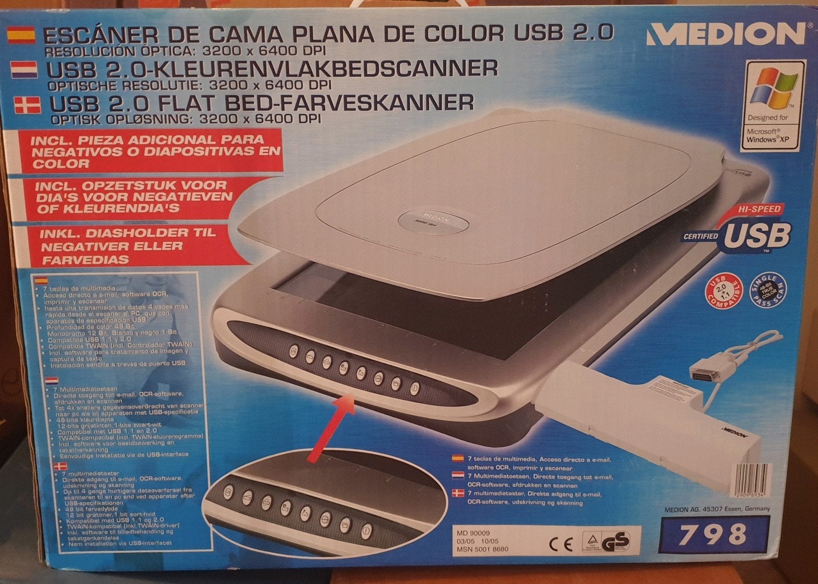 Medion scanner nieuw in doos, Computers en Software, Scanners, Ophalen, Nieuw