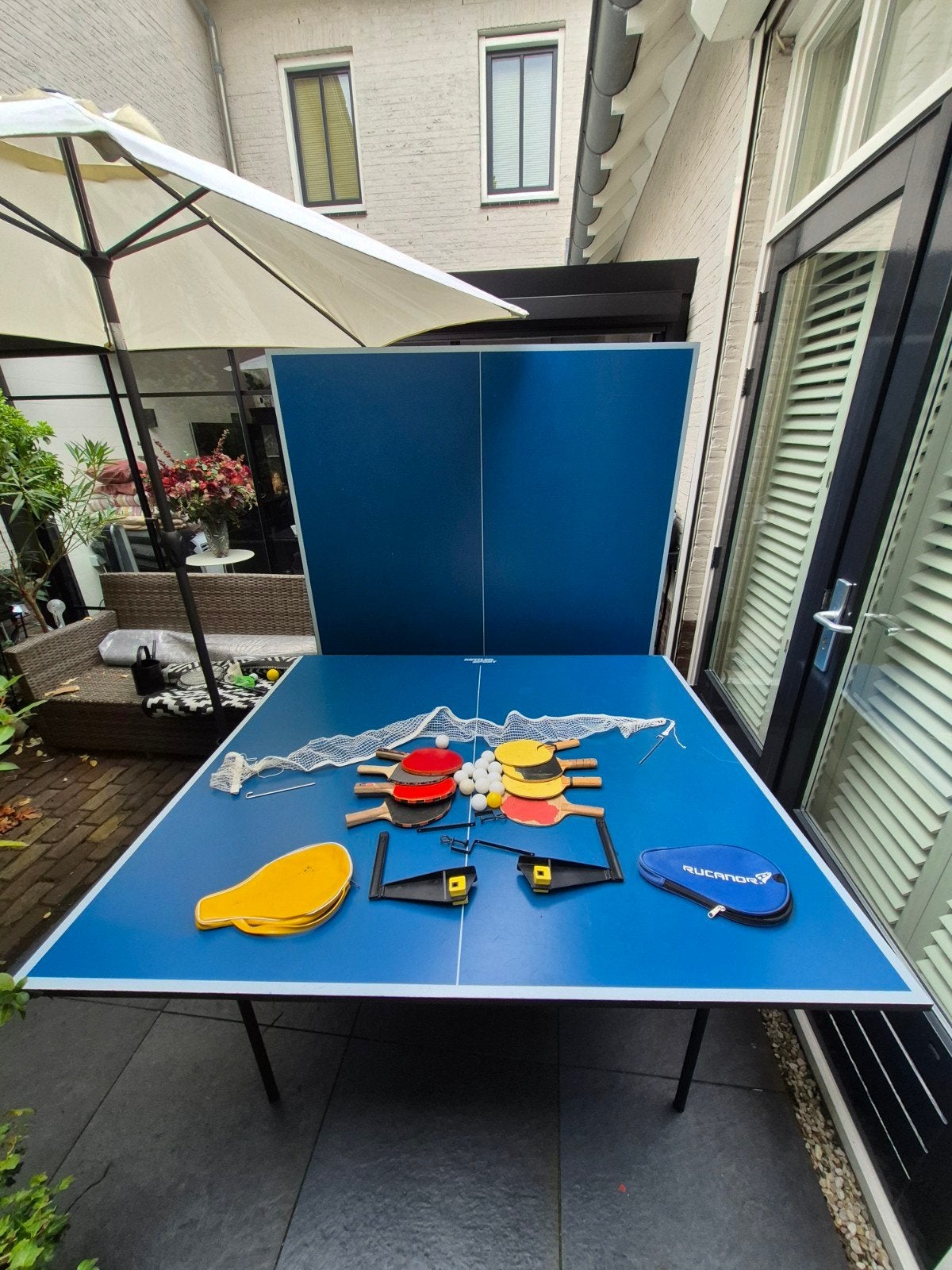 Kettler Tafeltennistafel - Inklapbaar en Verrijdbaar, Sport en Fitness, Ophalen, Gebruikt, Tafel Indoor, Inklapbaar