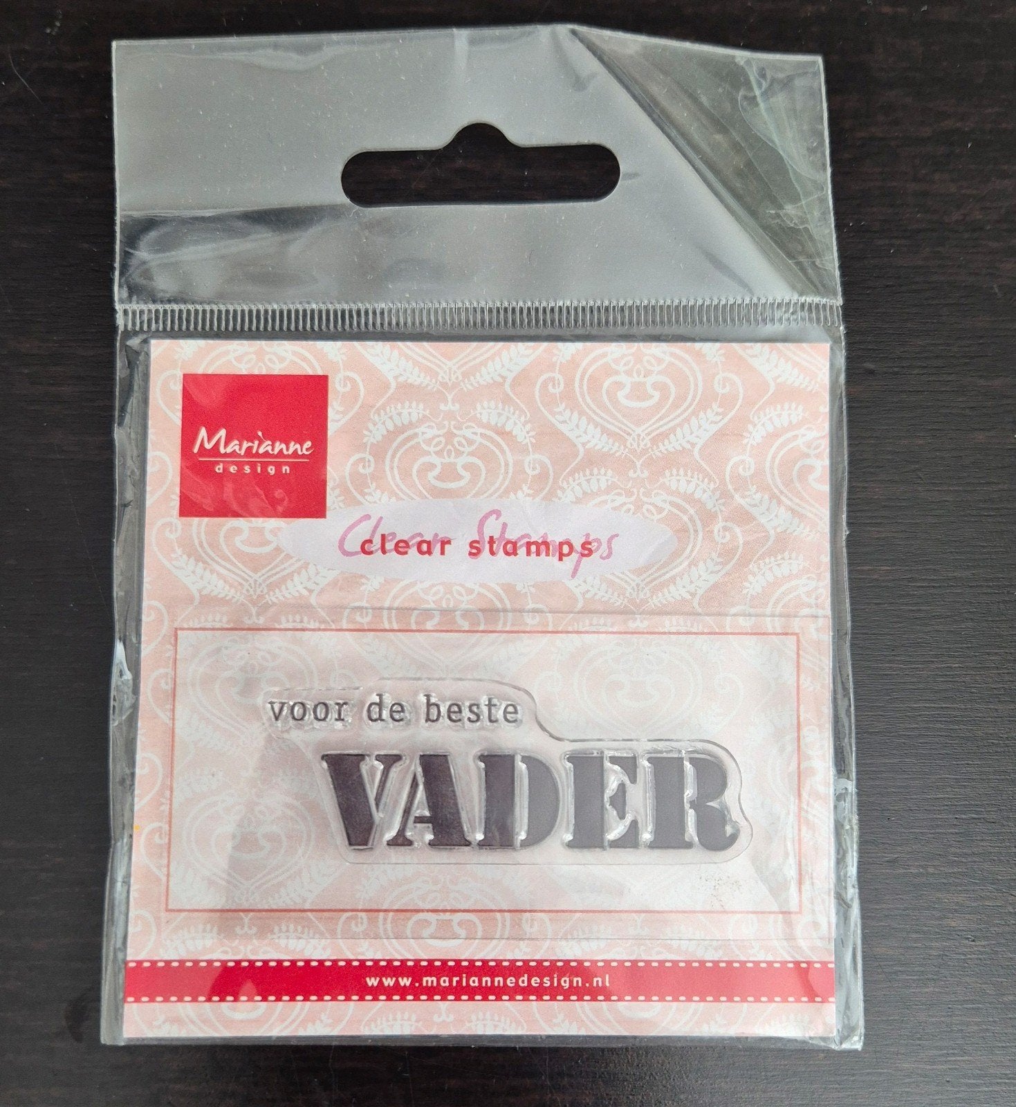 Clear stamp voor de beste VADER, Hobby en Vrije tijd, Stempelen, Ophalen of Verzenden, Nieuw, Clearstamp