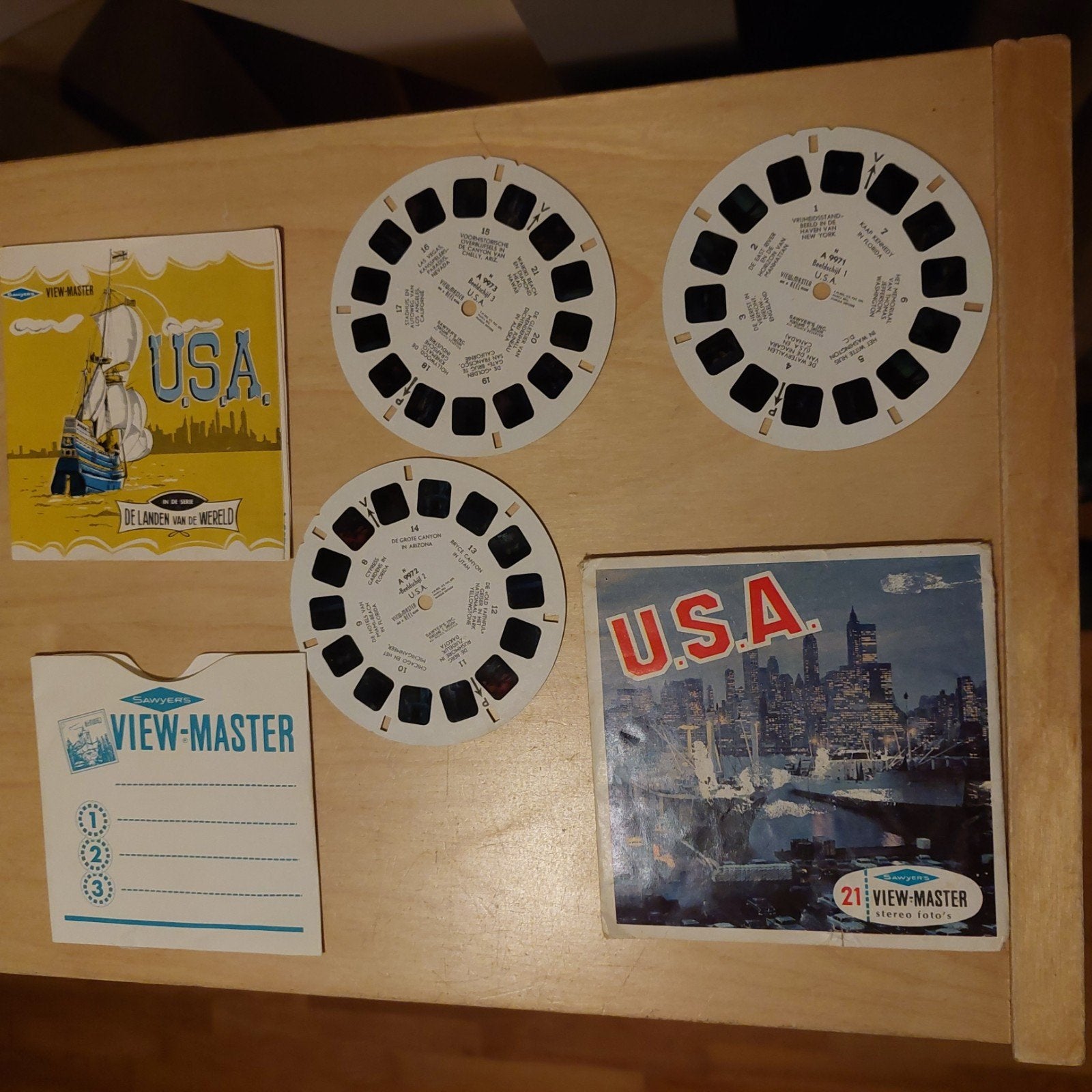 viewmaster schijfjes USA, Verzamelen, Ophalen of Verzenden