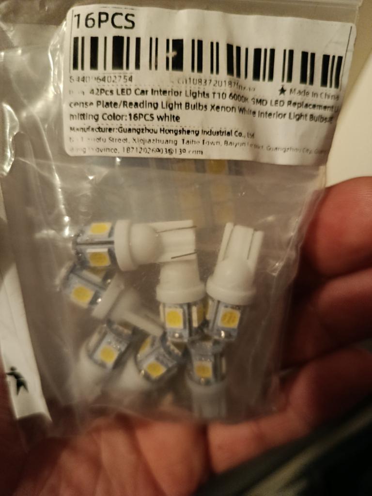 16x T10 LED Auto Binnenverlichting Xenon Wit - 12-84V, Ophalen of Verzenden, Nieuw, Universele onderdelen