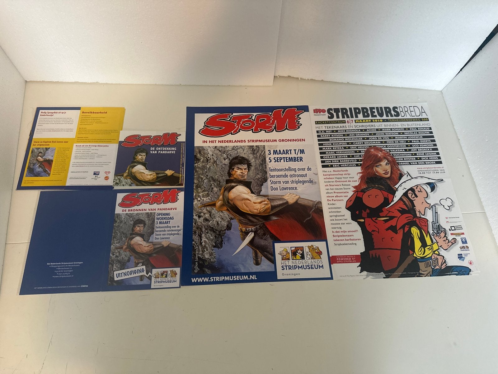 Storm stripboeken promotiemateriaal en uitnodiging, Boeken, Meerdere stripboeken, Ophalen of Verzenden, Zo goed als nieuw