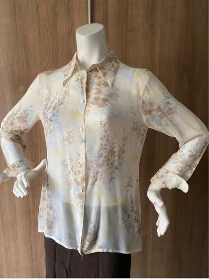 Vanilia blouse met bloemenprint Mt. M, Maat 38/40 (M), Meerkleurig, Vanilia, Ophalen of Verzenden