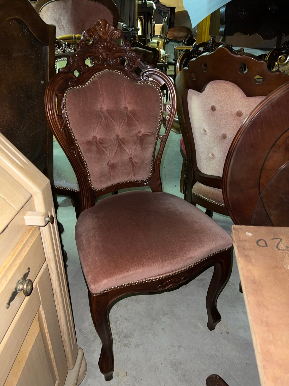 6 Barok Eetkamerstoelen - Magazijn Leegverkoop, Ophalen