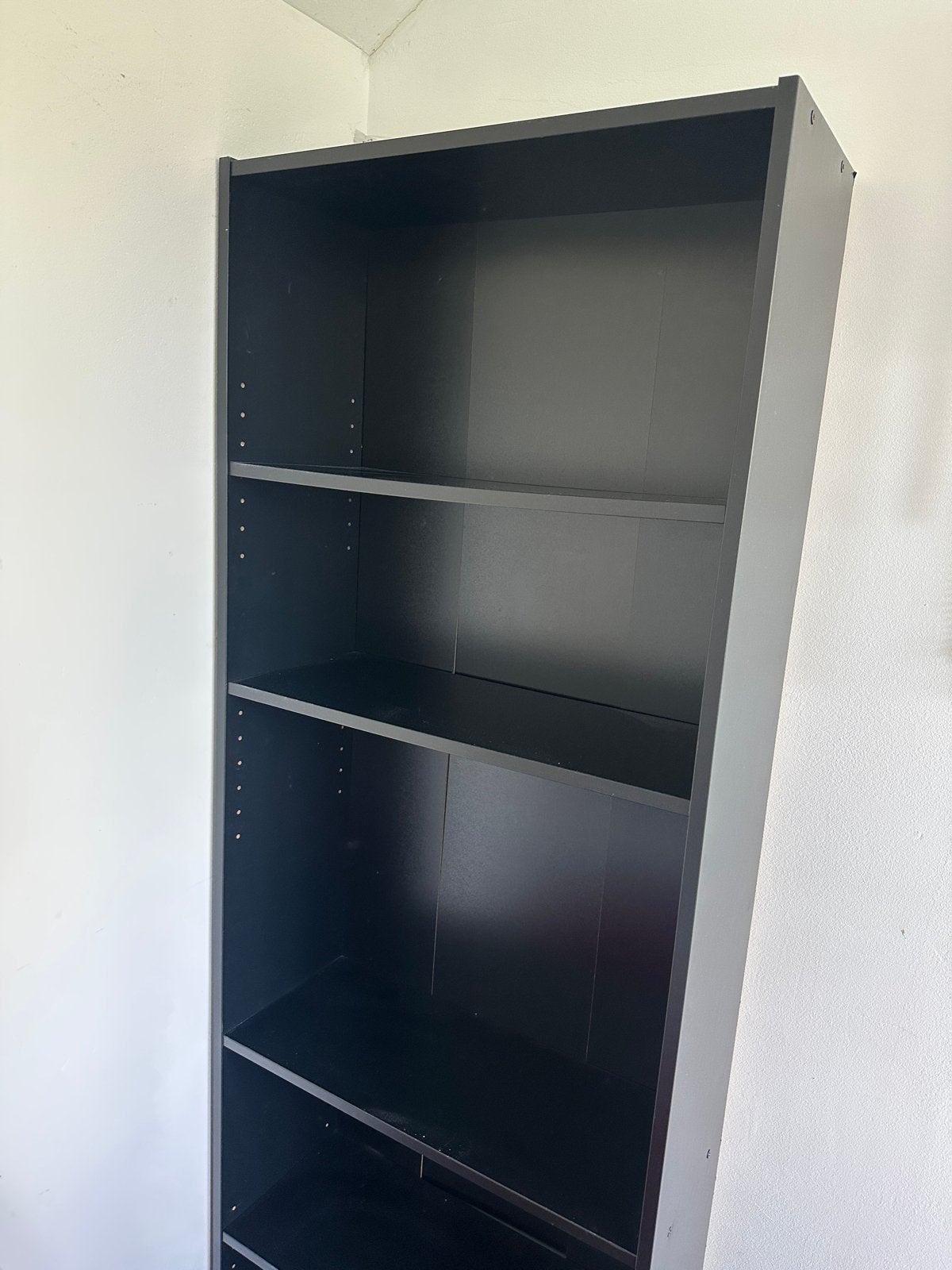 Zwarte Billy boekenkast met Verstelbare Planken, Huis en Inrichting, Ophalen, Met plank(en), Gebruikt, 200 cm of meer