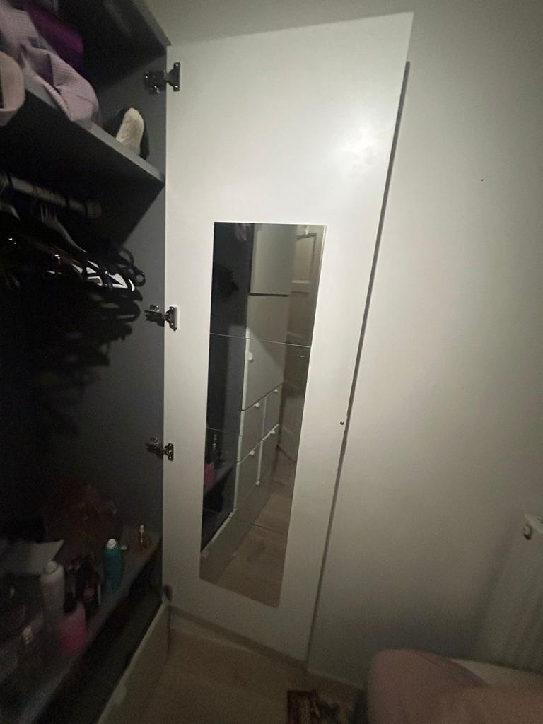 Ikea Vistus kledingkast 122x59x216, Ophalen, Overige materialen, 100 tot 150 cm, 200 cm of meer