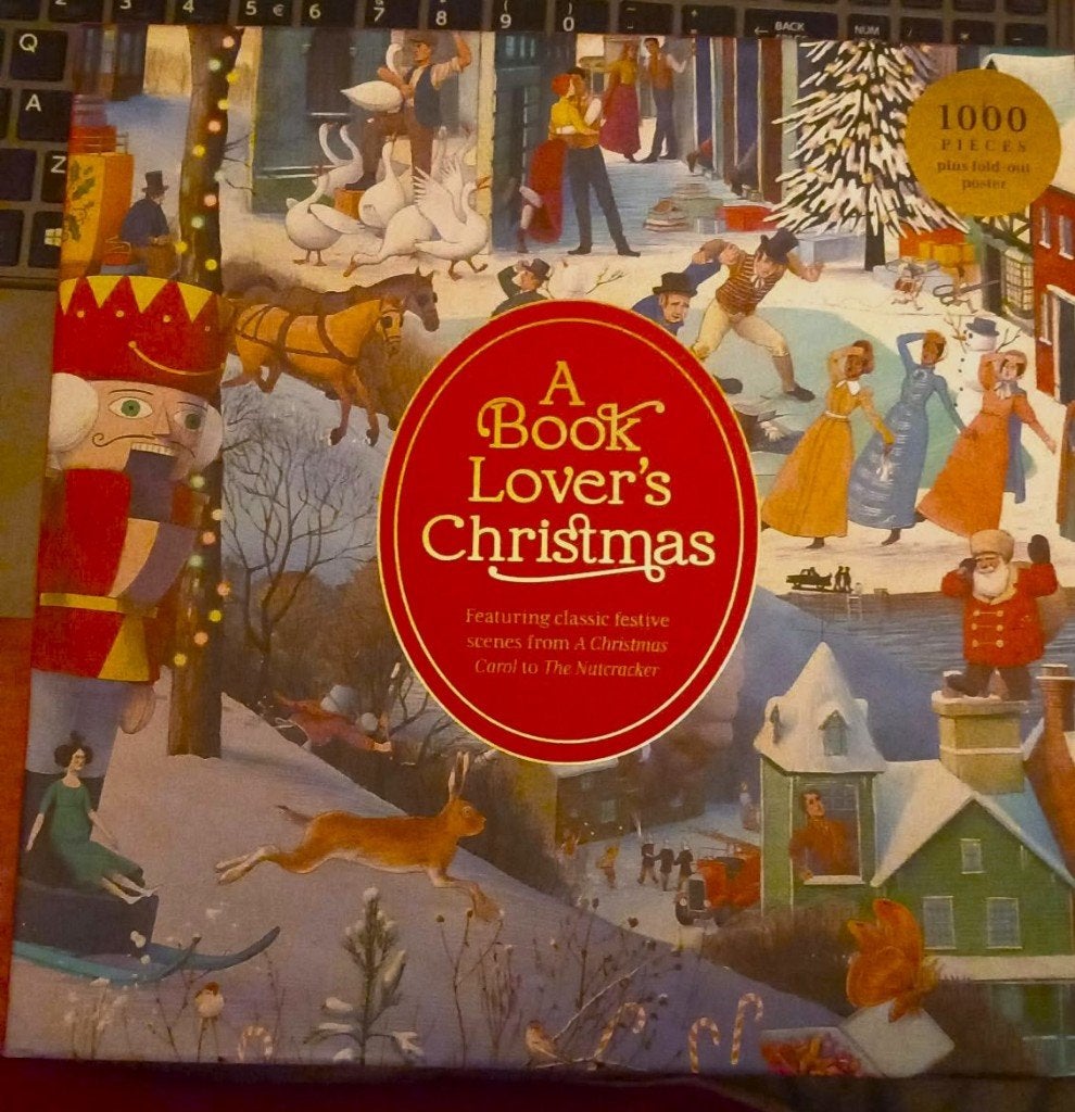 kerst  jigsaw legpuzzel 1000 stuk  A book Lover'"s Christmas, Ophalen of Verzenden, 500 t/m 1500 stukjes, Nieuw, Legpuzzel