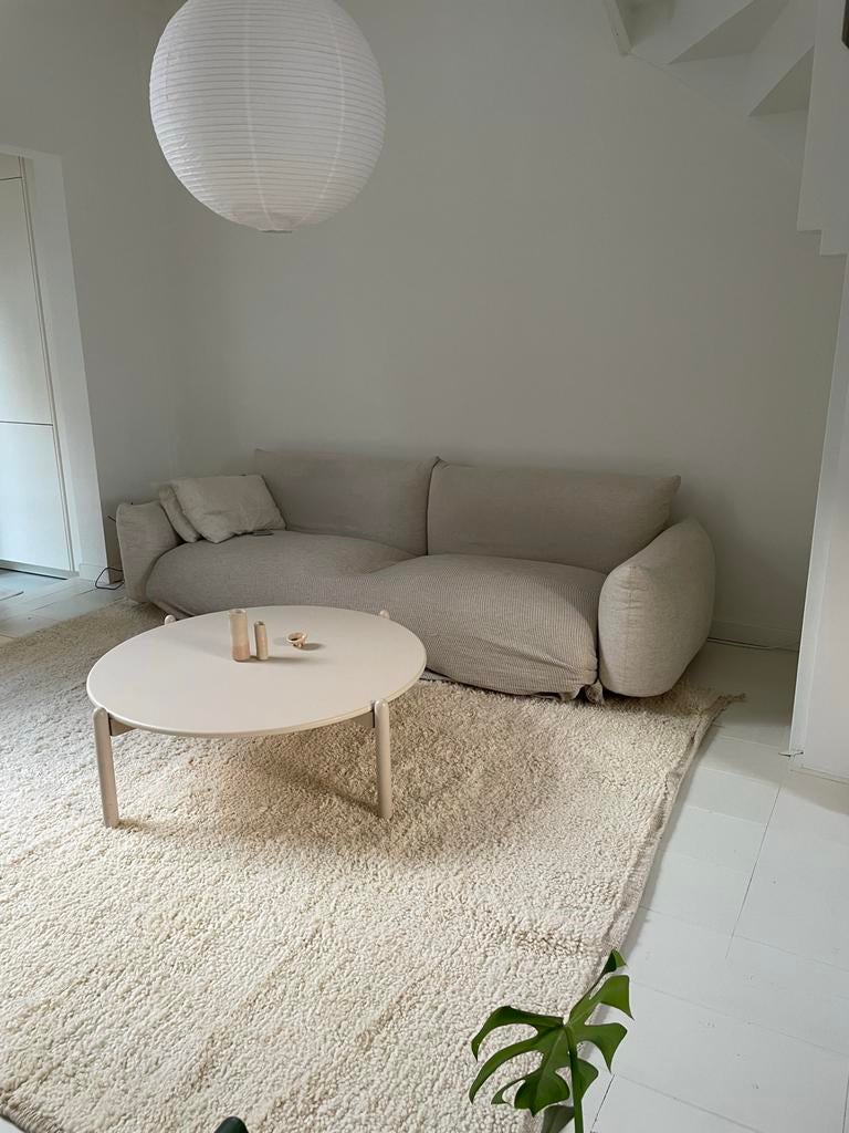 Marokkaans warm wit fluffy / shaggy kleed, Ophalen, Wit, 200 cm of meer, Rechthoekig