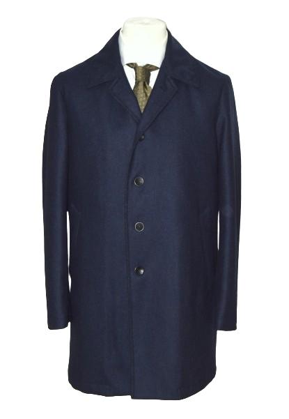Nieuwe Boglioli mantel, jas, winterjas, wol, blauw, Mt. M, Kleding | Heren, Verzenden, Maat 48/50 (M), Blauw, Nieuw
