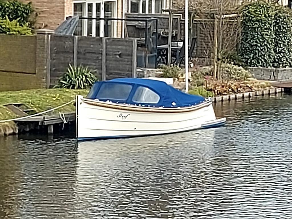 Mooie Enkhuizer tender sloep., Watersport en Boten, Motorboten en Motorjachten, Ophalen, Zo goed als nieuw