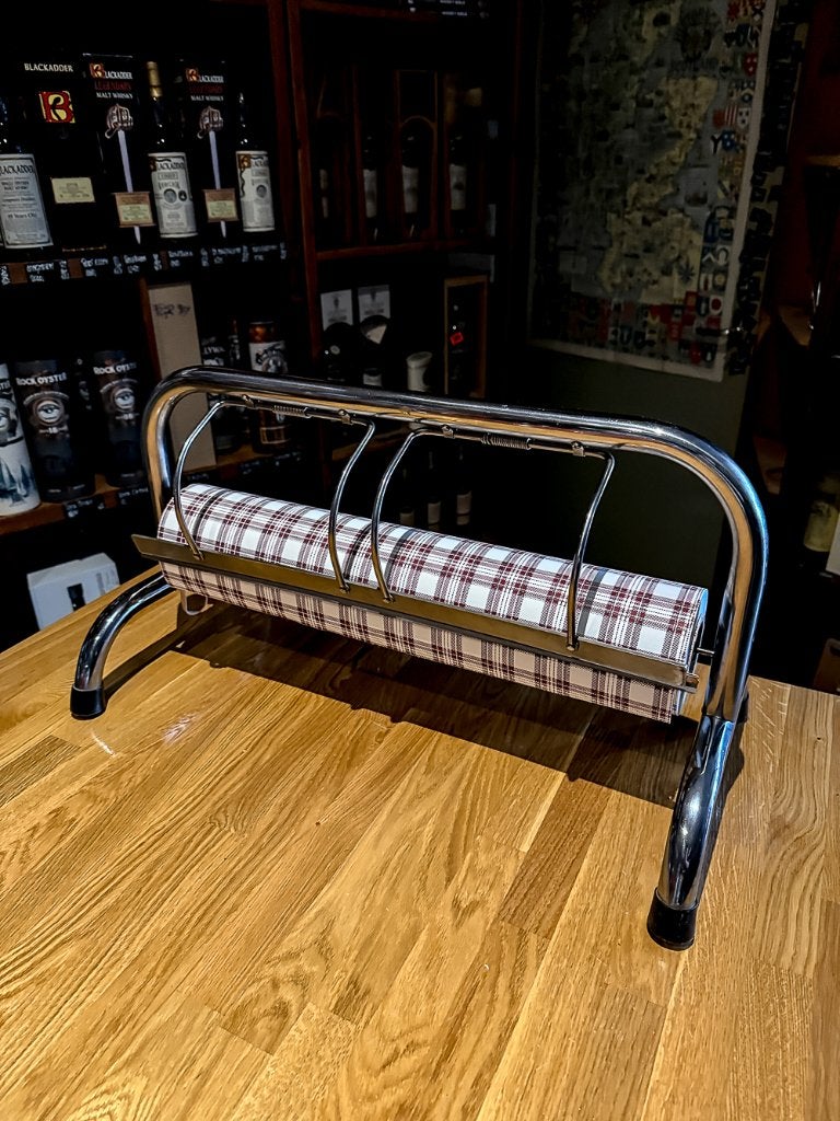 Vintage verchroomde papierrolhouder, Ophalen