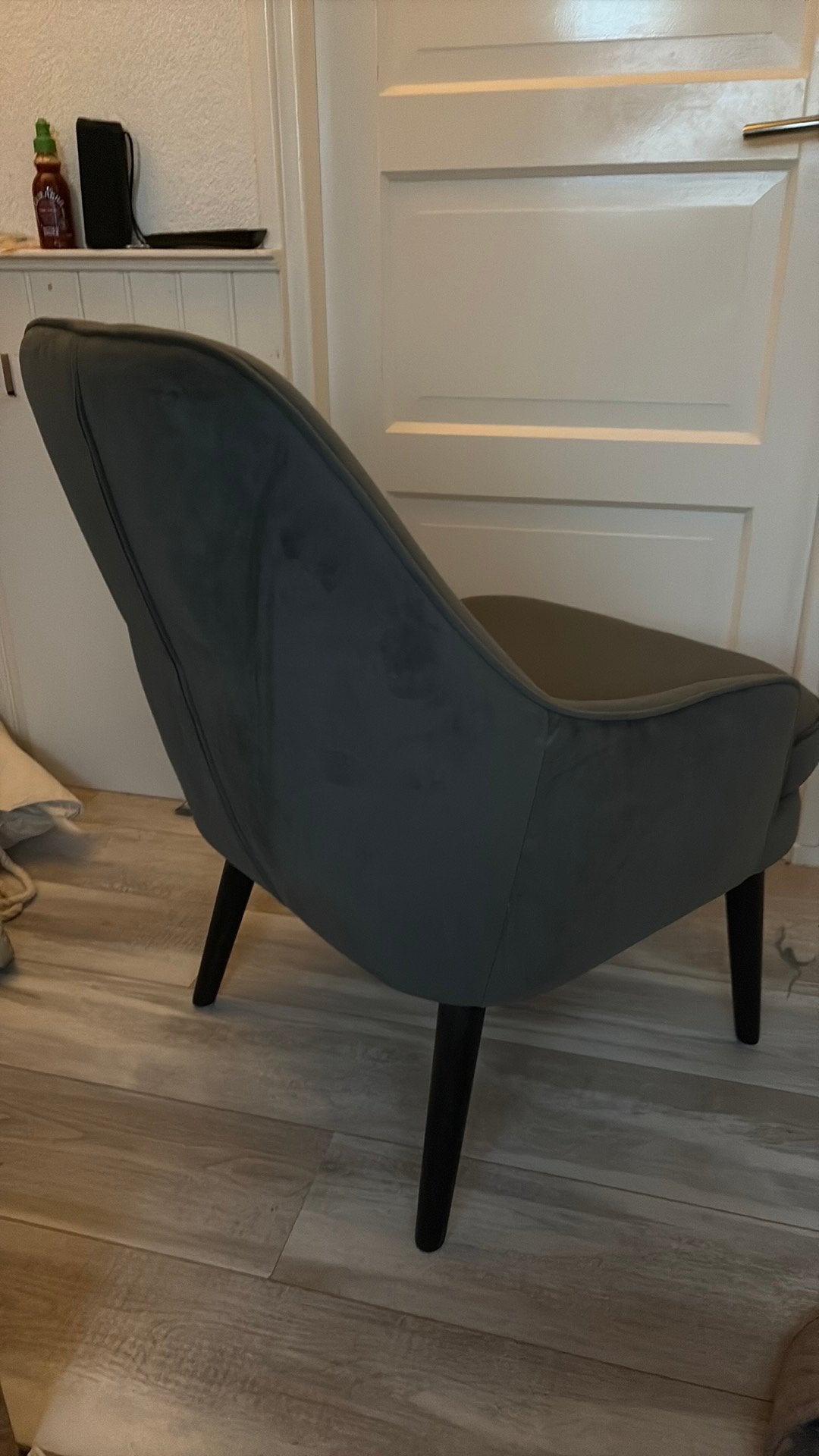 Stoeltje blauw, Ophalen, Zo goed als nieuw, Blauw, Eén