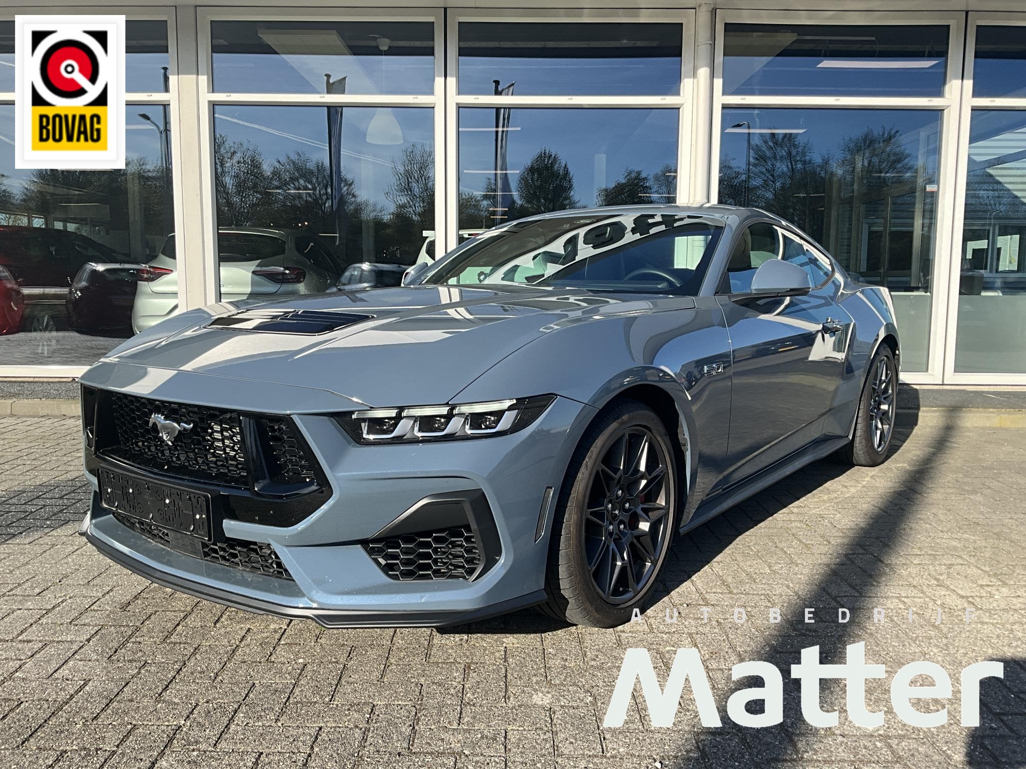 Ford Mustang Fastback 5.0 V8 GT Handgeschakeld EU- uitvoerin, Auto's, 12 maanden, Achterwielaandrijving, Gebruikt, Leder