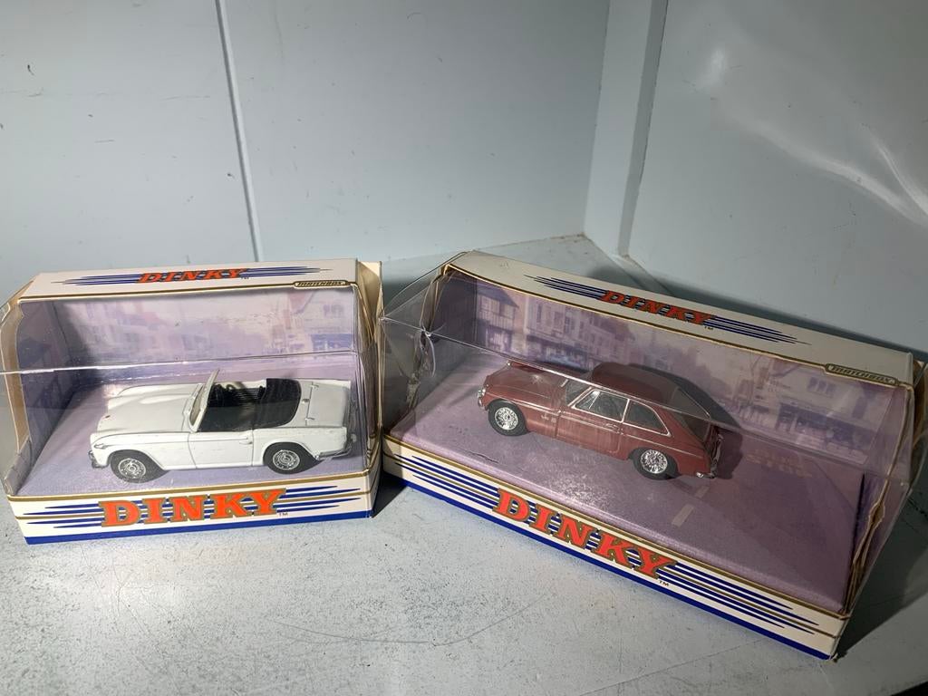 Dinky Toys Matchbox DY-20 Triumph TR4A & DY-19 MGBGT V8, Ophalen of Verzenden, Zo goed als nieuw, Auto, Overige merken