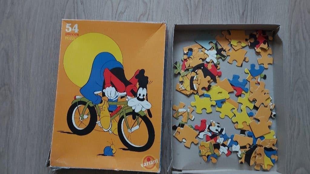 Nostalgische puzzel Walt Disney, Ophalen of Verzenden, Overige figuren, Gebruikt, Overige typen