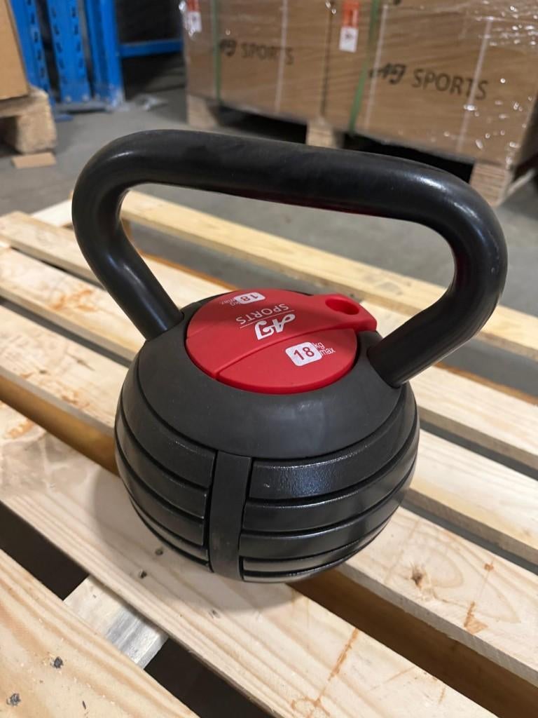 Verstelbare Kettlebell 18kg, Ophalen, Nieuw, Benen, Kettlebell