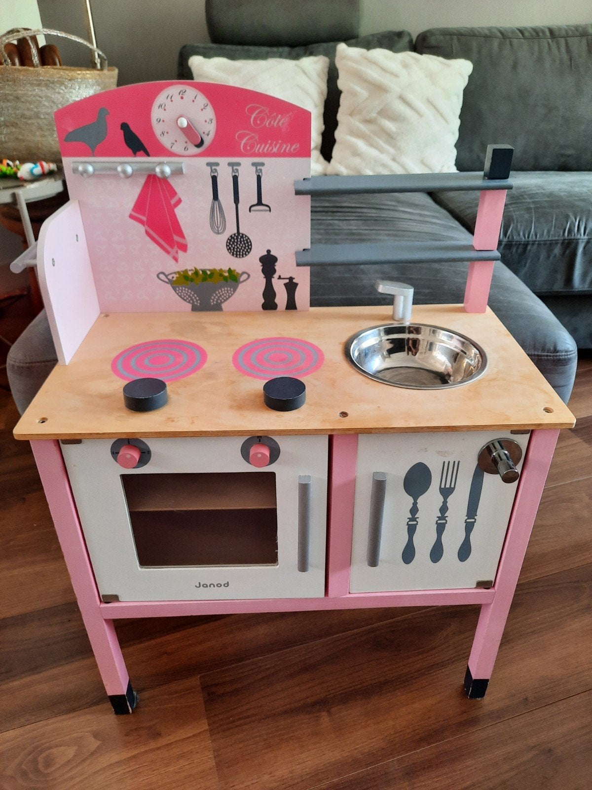 Speelgoed keuken Janod met keukenspullen, Ophalen, Gebruikt