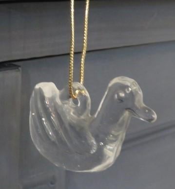 Vintage Zweedse glazen kerstboomhanger vogeltje, Diversen, Kerst, Ophalen of Verzenden, Zo goed als nieuw