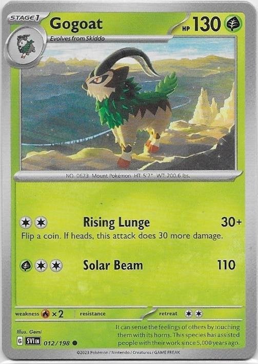 Scarlet & Violet,  Gogoat [common] 12/198, Verzenden, Nieuw, Losse kaart